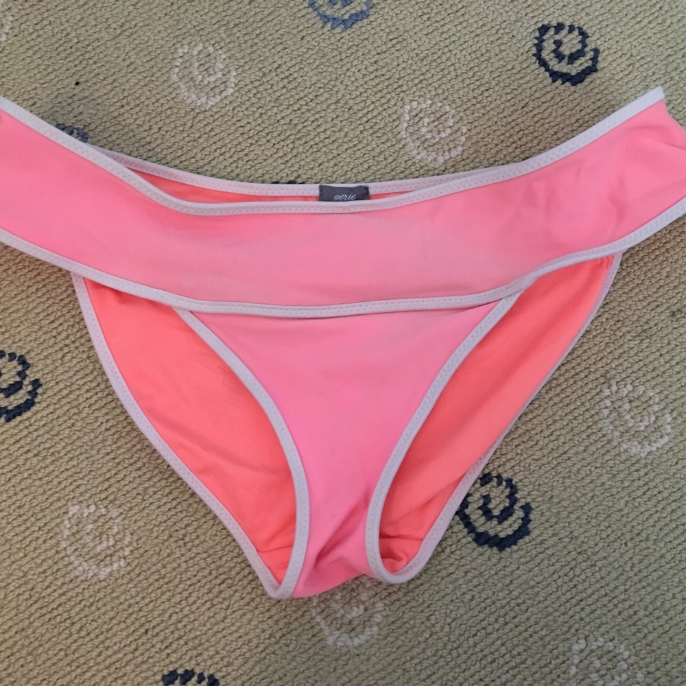 Pink and White Bikini Bottom (used once)